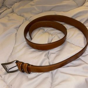 Brown leather belt